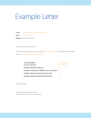 Example Letter Of Credit Template