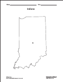 Indiana Map Template