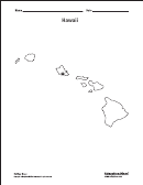 Hawaii Map Template