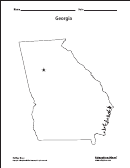 Georgia Map Template