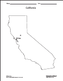 California Map Template