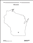 Wisconsin Map Template