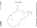 West Virginia Map Template