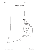 Rhode Island Map Template