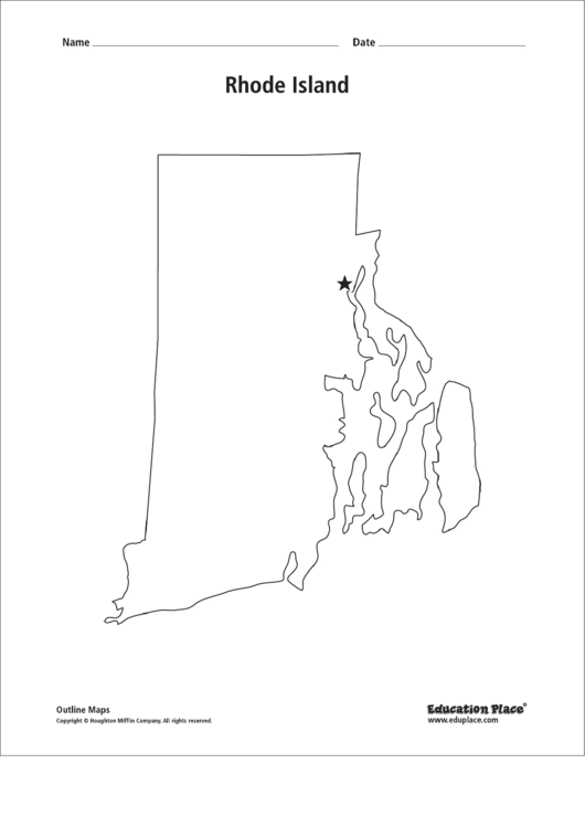 Rhode Island Map Template Printable Pdf Download   Page 1 Thumb Big 