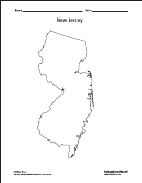 New Jersey Map Template