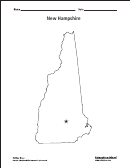 New Hampshire Map Template