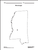 Mississippi Map Template