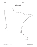 Minnesota Map Template
