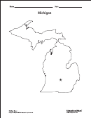 Michigan Map Template