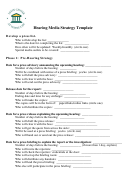 Hearing Media Strategy Template