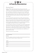 A Family Newsletter Template