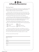A Family Newsletter Template