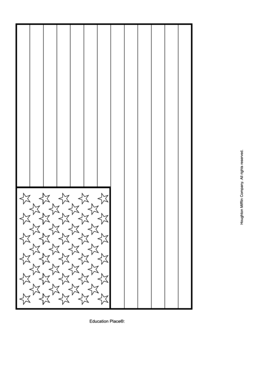 American Flag Template printable pdf download