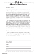 Exploring Space Family Newsletter Template