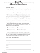 Electricity Family Newsletter Template