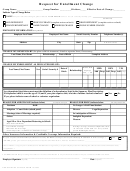 Enrollment Change Form - Request For Enrollment Change