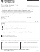 Form F-046 - Transcript Request Form - Suny Empire State College