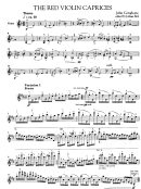 'the Red Violin Caprices' By John Corigliano Violin Sheet Music