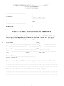 Domestic Relations Financial Affidavit - Georgia Family Division