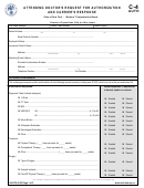 Form C-4auth - Attending Doctor's Request For Authorization And Carrier's Response