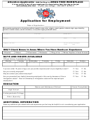 Application For Employment