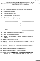 Instructions For Completing Food Establishment Return (Rd-107) And Hotel/motel Return (Rd-106) Printable pdf