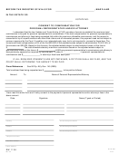 Form Rw1138 - Consent To Compensation For Personal Representative And/or Attorney