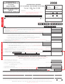 Income Tax Return - City Of Ontario - State Of Ohio - 2008