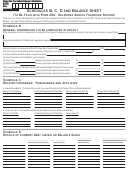 Form 203 Sch - Schedules B, C, D And Balance Sheet - 1999