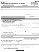 Form Al-1041 - City Of Albion Fiduciary Income Tax Return - 2000