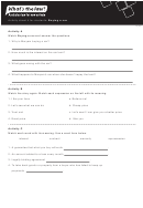 Activity Sheet 4 For Students: Buying A Car