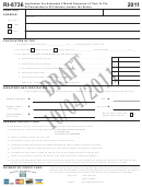 Form Ri-8736 - Application For Automatic 6 Month Exrtnership Or Tension Of Time To File Ri Pari Fiduciary Income Tax Return - 2011