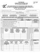 Partnership Schedule Rz Of Form Detroit-1065 - Computation Of The Renaissance Zone Deduction