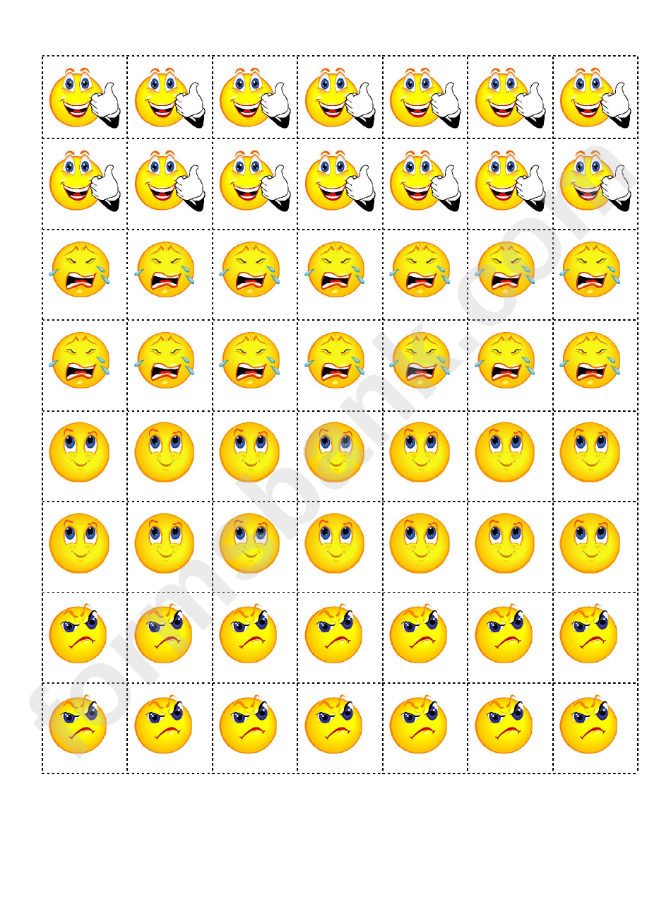 Feeling Stickers Templates printable pdf download