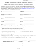 Assessment Complaint Form - Kankakee County Board Of Review