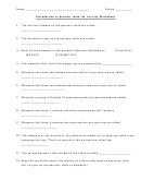 Periodic Table Lab Activity Worksheet