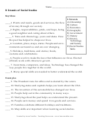 8 Strands Of Social Studies Worksheet