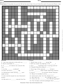 Crossword Puzzle Template