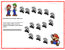 Help Mario Get To Luigi Color Behavior Chart
