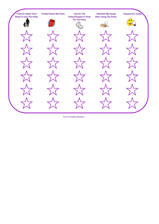 3 Purple Potty Chart Printable pdf