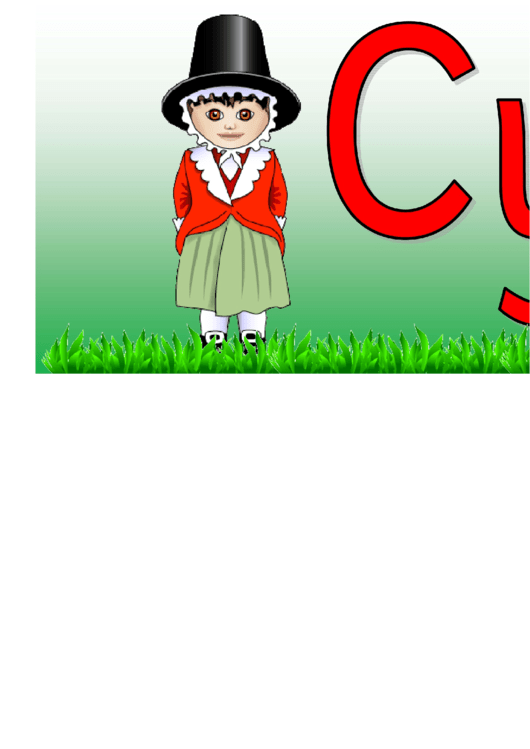 Cymraeg Poster Template Printable pdf