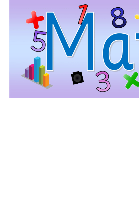 Maths Area Poster Template Printable pdf