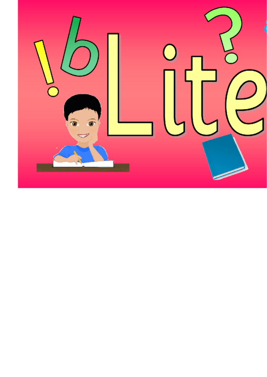 Literacy Area Poster Template Printable pdf