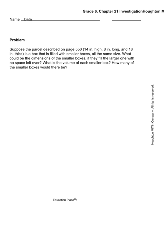 Grade 6 Math Worksheet Printable pdf