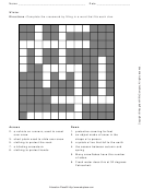 Crossword Puzzle Templat