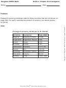 4th Grade Math Work Sheet