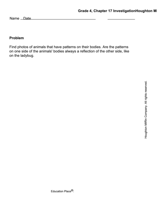 4th Grade Math Work Sheet Printable pdf
