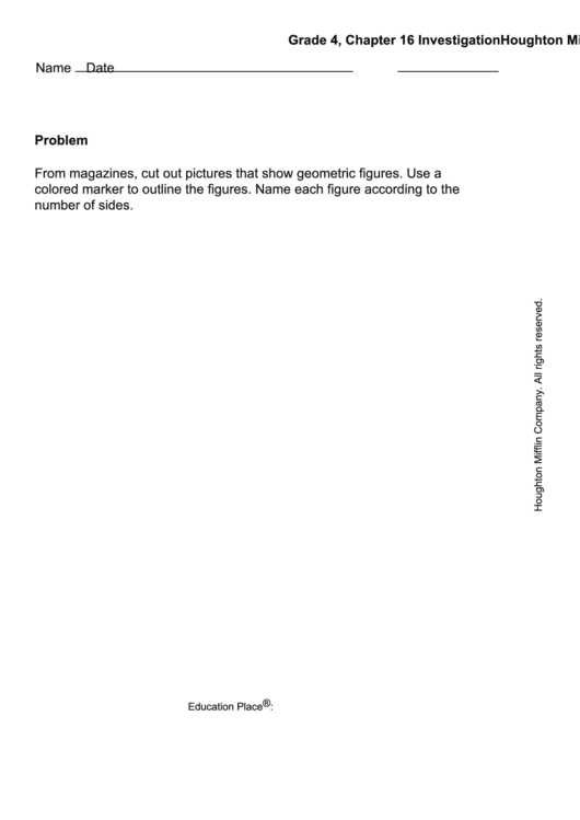 4th Grade Math Work Sheet Printable pdf