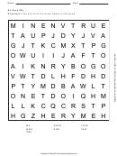 All About Me Word Search Puzzle